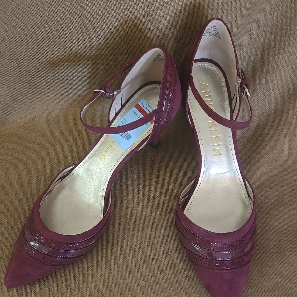 Anne Klein Women's Burgundy Heels